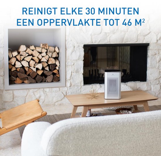 Medify Air MA-25 Luftreiniger – 170 m³/h – HEPA-H13-Filter & Touch-Bedienung – Nachtmodus – Luftreiniger gegen Heuschnupfen, Allergien und Hausstaubmilben – Silber