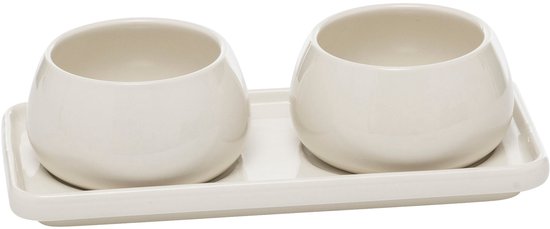 Secret de Gourmet Nora Aperitif-Set – 3-teilig – Weiß