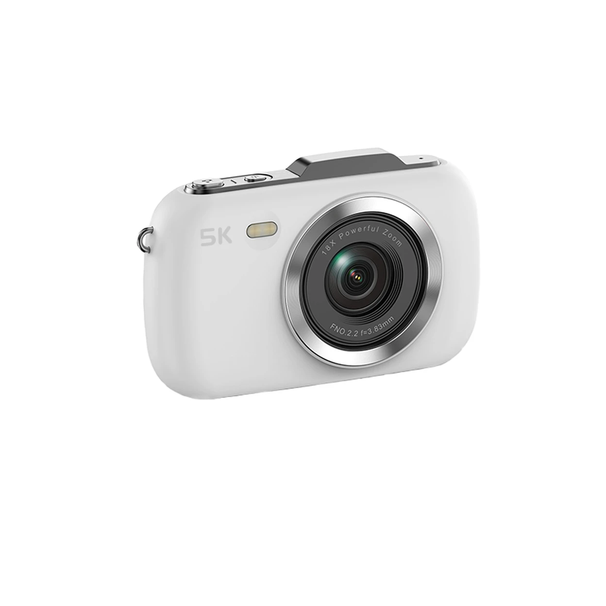 Komery Digitale Vlog-Kamera G7 – Weiß – 5K-Video – 80-MP-Fotos – 18-facher Zoom – Kompakte Point-and-Shoot-Kamera
