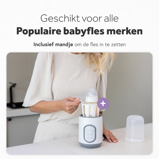 Qwali Tragbarer Babyflaschenwärmer - für unterwegs und im Auto - schnelle und sichere Flaschenerwärmung - ideal für Reisen und zu Hause