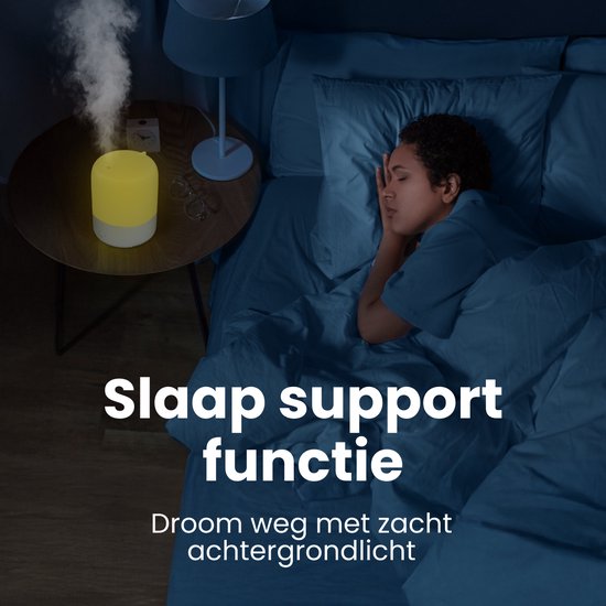 Auronic Luftbefeuchter - 1.9L - Geeignet für Schlafzimmer, Babyzimmer, Büro, Wohnzimmer und mehr - Luftbefeuchter - BPA-frei - Weiß