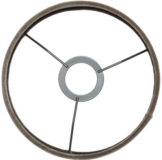 Licht & Wohnen - Lampenschirm - Palata - braun - Textil - Ø 20cm - E27 - 2220379