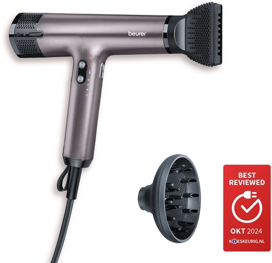 Beurer HC 100 Excellence Haartrockner – mit Diffusor – trocknet bis zu 20 % schneller – ultraleicht und leise – Ionen-Technologie – 3 Jahre Garantie