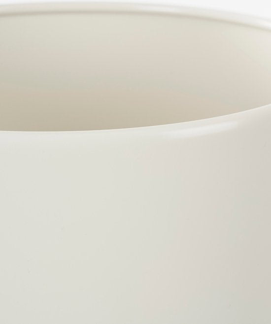 Mica Decorations Widder Blumentopf auf Ständer - 3er-Set - H32 x Ø24 cm - Weiß