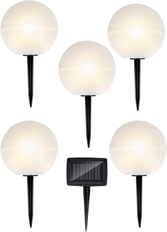 Grundig Glühbirnen für den Außenbereich - mit Stecker - LED - Aufladen mit Solarstrom - Weiß