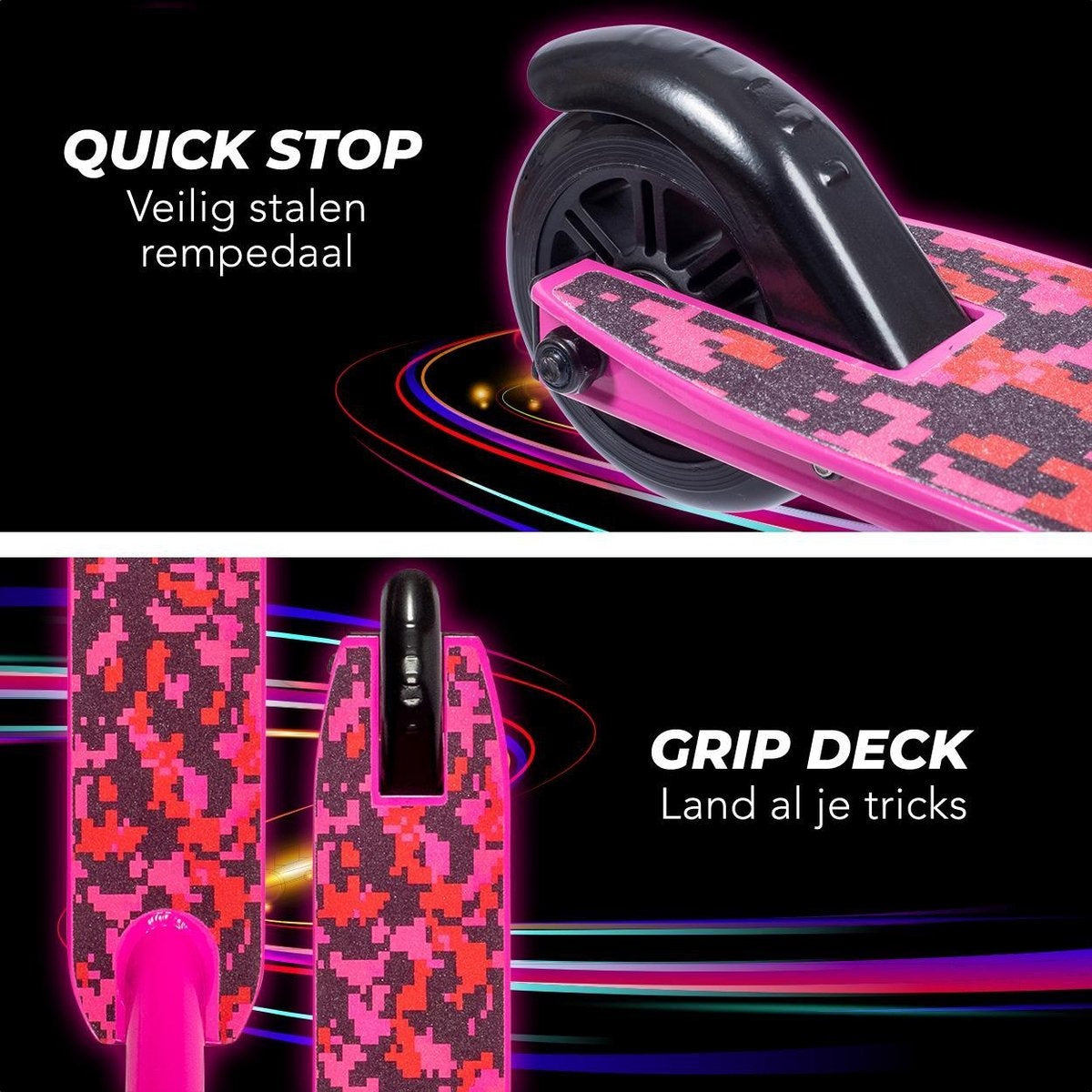 LifeGoods StuntRider - Stunt-Scooter - Stufe 8+ Jahre - 100mm Räder - Jungen/Mädchen - Pink