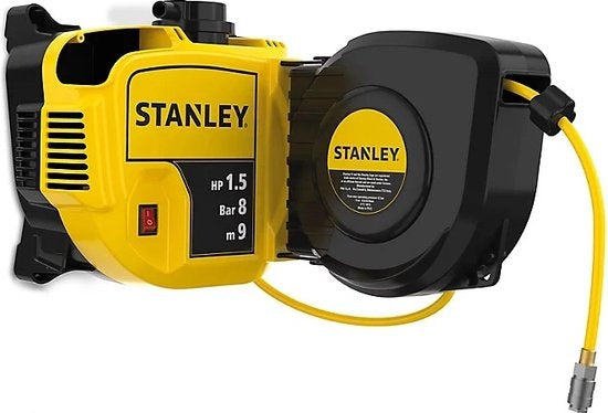Stanley-Kompressor - Ohne Ã–l - Walltech - Geräuscharm - 24 L / 1,5 HP / 8 Bar