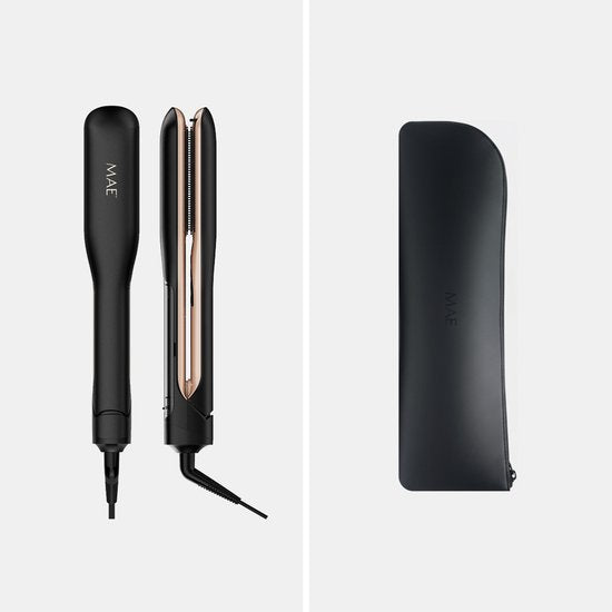 MAE® Steam Straight – Glätteisen mit Dampf – Professionelles Dampfglätteisen – schwarz