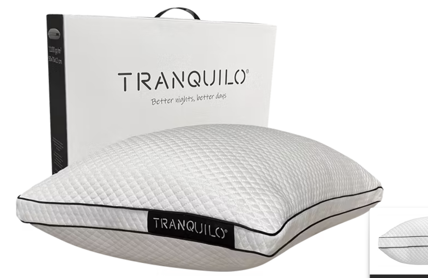 Tranquilo Sleep Kopfkissen 70 x 50 cm - Weiß