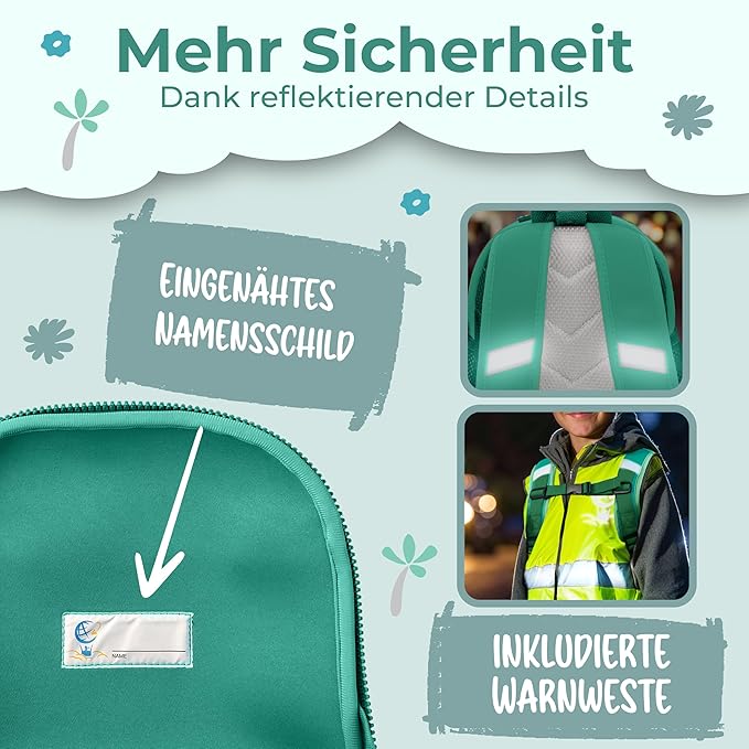 REISERACKER Kinderrucksack Adventure grün