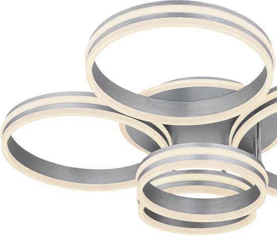 Globo Deckenleuchte Rubio - grau - Metall - 67260-120