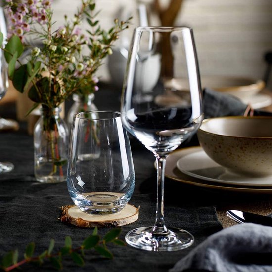 vivo by Villeroy & Boch Group - Voice Basic, Rotweinglas-Set, 4-teilig, 497 ml, Kristallglas
