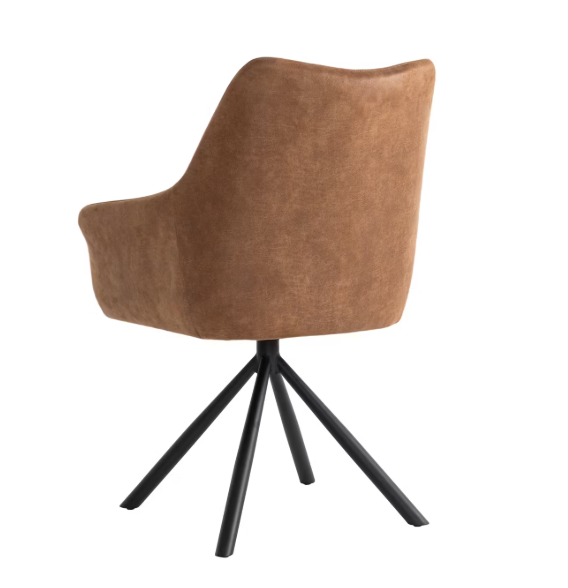 Criks Design Oliver Esstisch-Drehstuhl - Cognac - 62x64.5x89.5 cm - 1 Stück