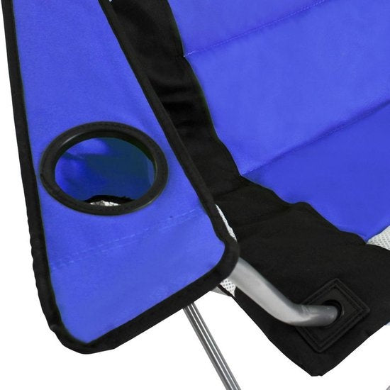tectake Chair Basic Campingstuhl - Blau;Schwarz