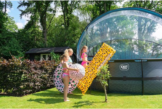 EXIT Schwimmbadüberdachung ECO ø488 cm – Schwimmbadkuppel – Universell einsetzbar – Schwimmbadzubehör – Wetterfest