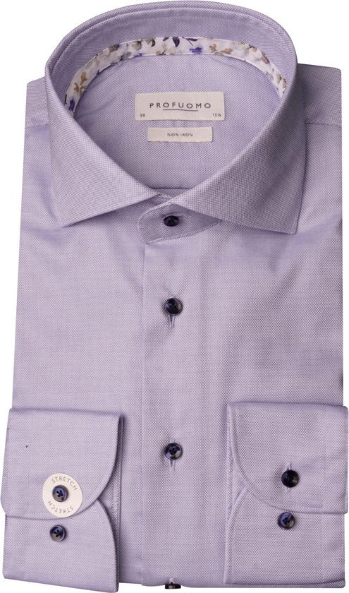 Profuomo Business Hemd Langarm Blau - PPUH30001B/M - Regular Fit - Größe M/41 - Bequem und professionell