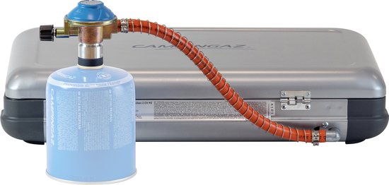 Campingaz Camping Kitchen 2 CV Campingkocher – 2-Flammen-Kocher – 2 × 2000 Watt – silbergrau