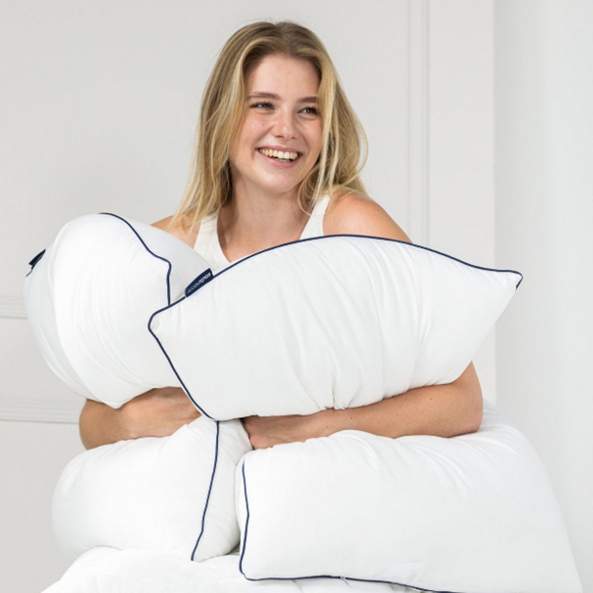 Soulsnooze Luxus-Kissen - 2er-Set - 40x80 cm - Medium - Verstellbar & Anti-Allergie