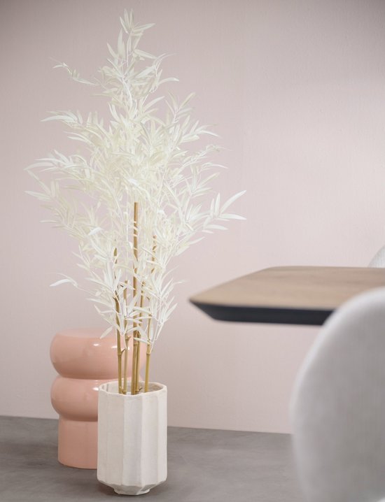 Light & Living Blumentopf Salou – Weiß – Ø 22 cm – Modern