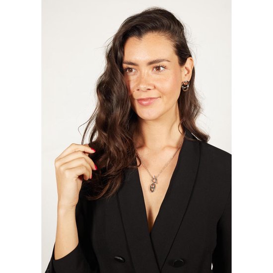 Laura Ferini Damenhalskette Legato Silber - Silberkette mit Anhänger - 18K Weißgold vergoldet - Halskette - Halskette - Schmuck - Accessoires - Damenhalskette mit Anhänger