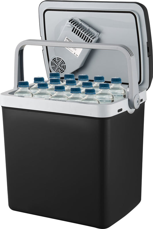 Moa thermoelektrische Kühlbox - 32 Liter - Kalt- und Warmhaltefunktion - 12V/230V - schwarz