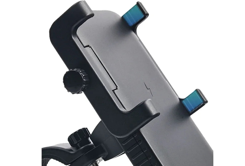 arrow 3-in-1 Fahrradhalter mit Powerbank und 3W Frontlicht - 70-105 mm breit, 120-200 mm lang