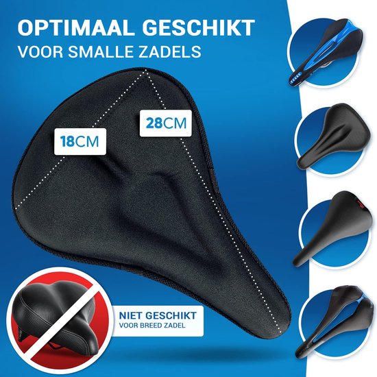 NEXTCOVER® NEW Universal Gel-Sattelüberzug Fahrrad inklusive Regenschutz [Memory Foam] - Sattelüberzug wasserdicht mit mehrlagiger Polsterung -Sattelüberzug Regen für Fahrradsattel für Männer und Frauen - Slim