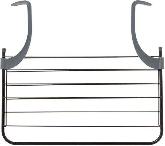5Five Zusammenklappbarer kleiner Wäscheständer/Trockengestell – 7 Meter Wäscheleine – zum Aufhängen – 60 x 55 cm – für Heizkörper/Türen