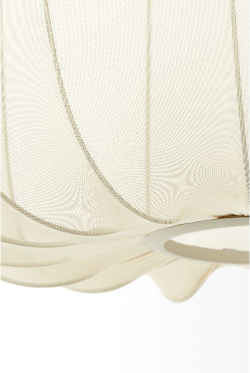 Licht & Wohnen Hängeleuchte Plumeria - Ø60 cm - E27 Fassung - Modernes Design - Sand Textil & Metall