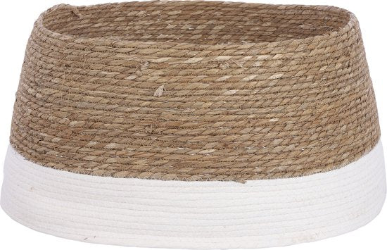 House of Seasons Weihnachtsbaumschürze - H26 x Ø58 cm - Seegras - Off White
