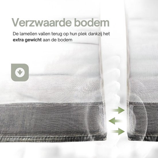 O'DADDY® - Fliegengitter - 150x260 cm - Verstellbares Design - Fiberglas - Schwarz