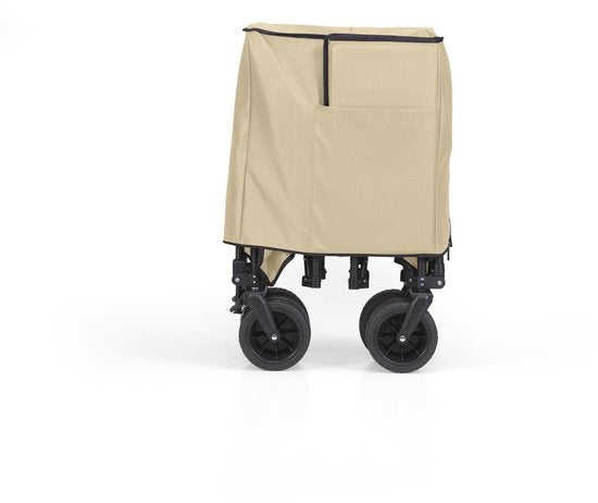Mr. Fold Bolderkar XXL - faltbar - 600L - 300KG - Beige - geländegängige Räder