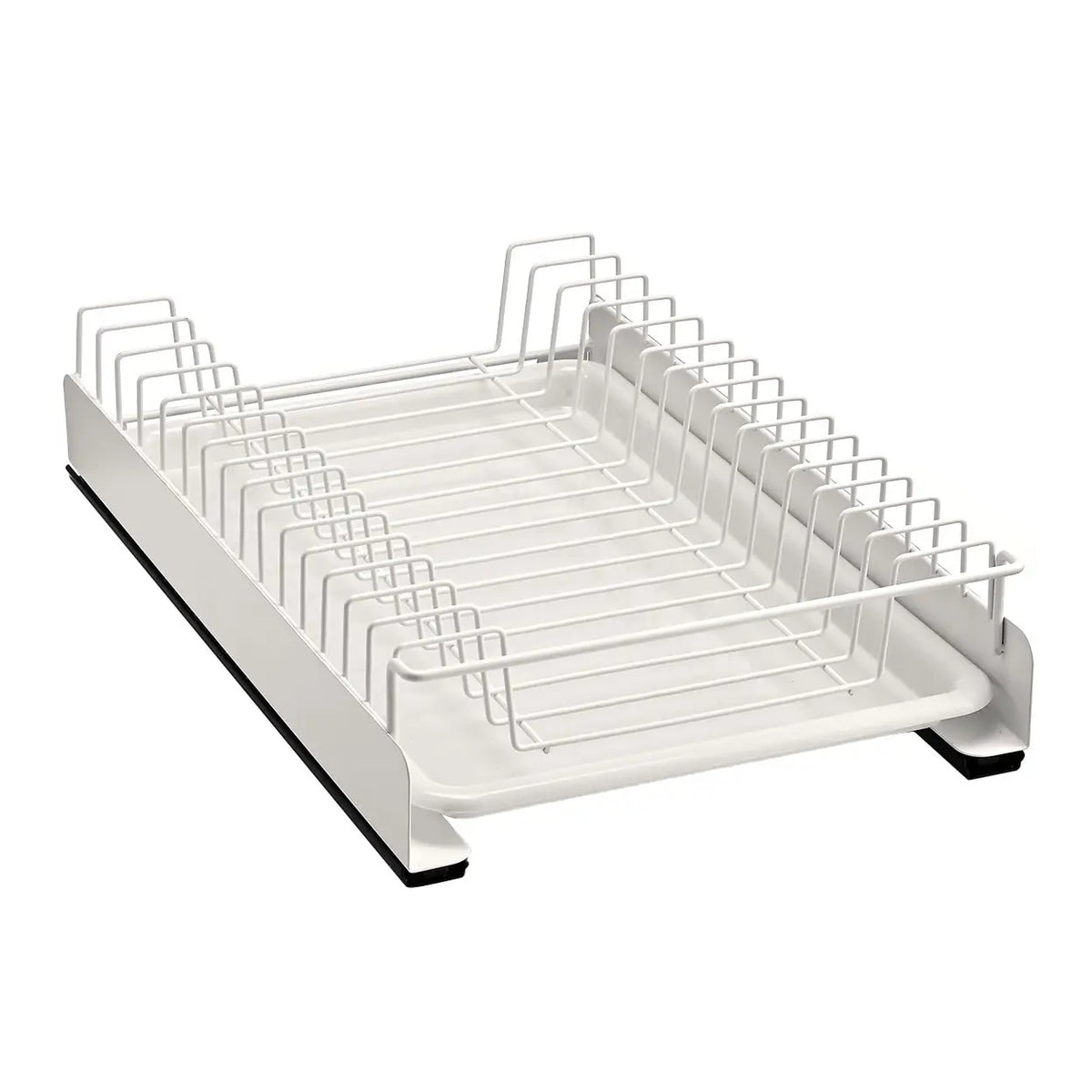VIVREAL S3825W Ausziehbarer Abtropfkorb mit Auffangschale – 39 x 25,2 x 8 cm