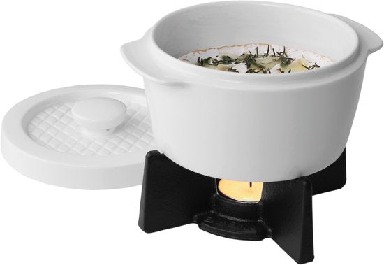 Boska Cheese Baker - Ofenform mit Boden - für Camembert - Käsefondue - Weiß