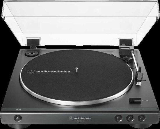 Audio-Technica AT-LP60XUSB Plattenspieler mit Riemenantrieb, grau, metallic