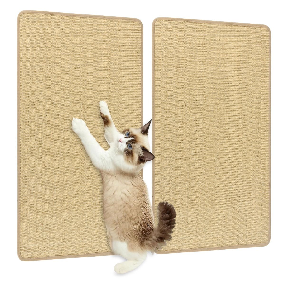 Coast Krabbenmatten-Set – Sisal – selbstklebend – 80 x 50 cm – naturfarben