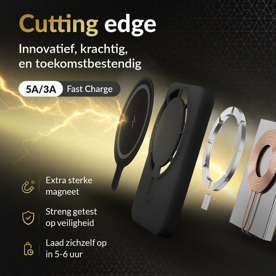 Surge Wireless Powerbank 10000mAh - Magsafe kompatibel - 22.5W Schnellladegerät - Geeignet für iPhone 12, 13, 14, 15, 16