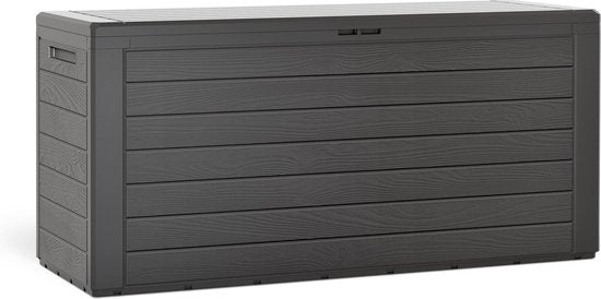 Deuba Storage Box Anthrazit 120 x 46 x 57cm - Outdoor - Geeignet für Terrasse, Balkon und Garten