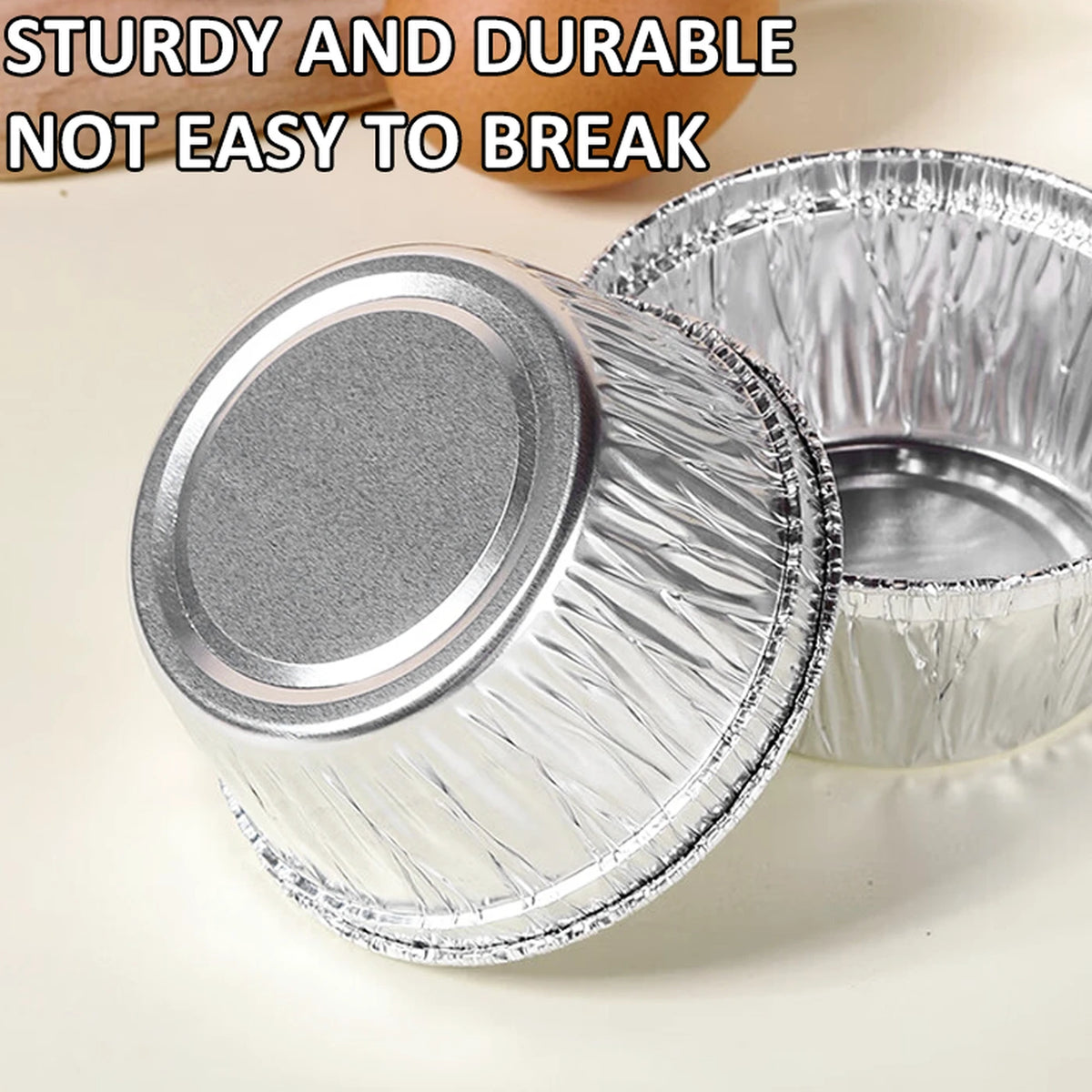 Maxcook Kuchenförmchen aus Aluminiumfolie, 50er-Pack, MCPJ3598