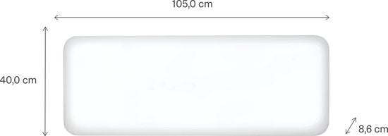 Mill IB900DN - Flächenheizung aus Stahl - 900 Watt - bis zu 15m2 - 100% geräuschlos - geeignet für das Badezimmer