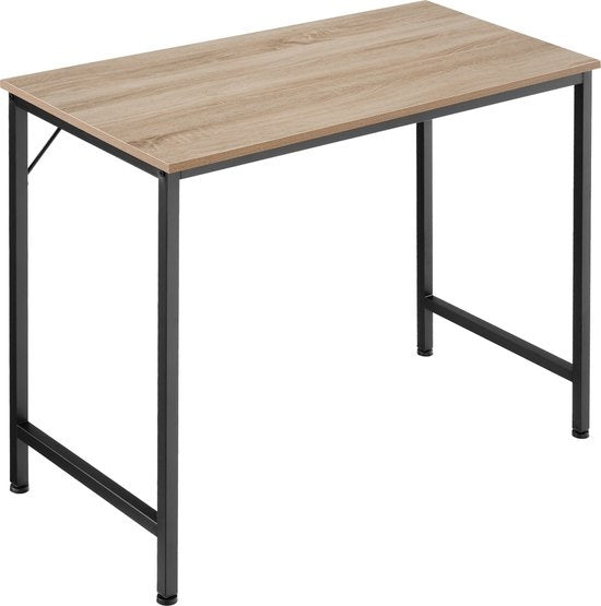tectake - Jenkins Schreibtisch 80 cm - Industrie - hellbraun - 404458