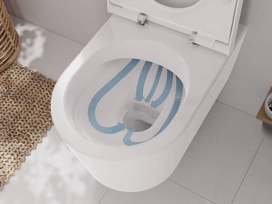 TOTO RP Wandklosett, niedrige Spülung, für Washlet RX und RW, 380x580x335mm, CW542ERY