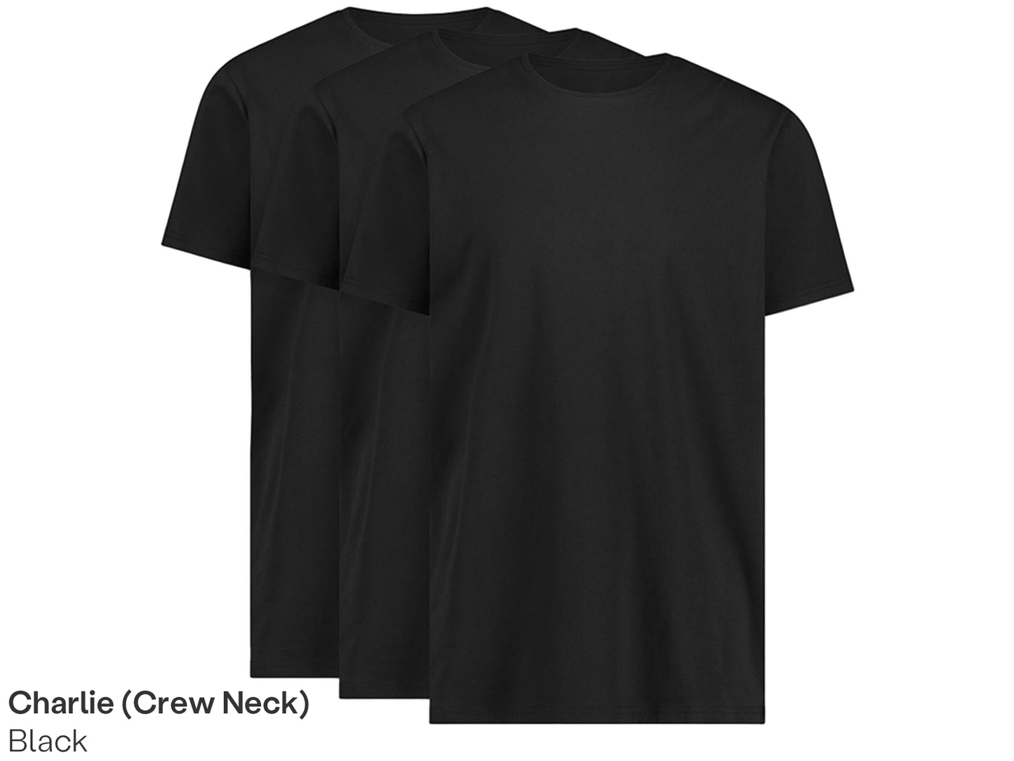 LebasQ Bambus T-Shirt 3er-Pack - schwarz - Größe M - V-Ausschnitt Männer