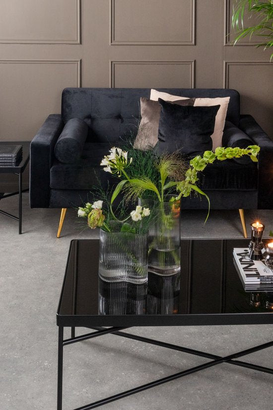 Couchtisch Smooth - Groß - Quadratisch Matt Schwarz - 80x80x40cm