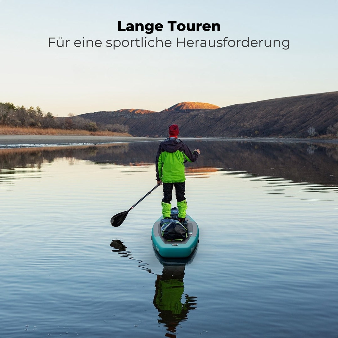 LifeGoods SUP Board Touring - 165 KG Belastbarkeit - Aufblasbar - Komplettes Sup Paket - Türkis