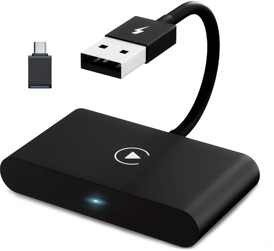 CarMe Luxe Carplay Dongle - Wireless Carplay - Schwarz - Nur mit integriertem Apple CarPlay und iPhone verwenden - Verbessertes Modell
