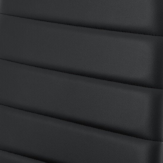 Moderner Esszimmerstuhl Loja - 2-teilig - Schwarz - Kunstleder