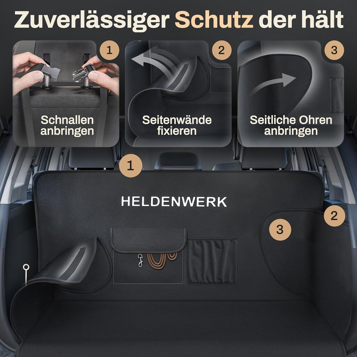 Heroism Trunk Protection - Hunde - Wasserdicht - Schwarz