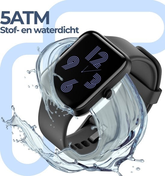 Lunis - Smartwatch - Apple & Android - Touchscreen - Unisex- Schwarz