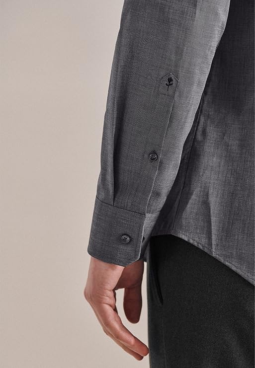 seidensticker Seidensticker Herren Slim Fit Herren Business Hemd - Größe 40 - Grau